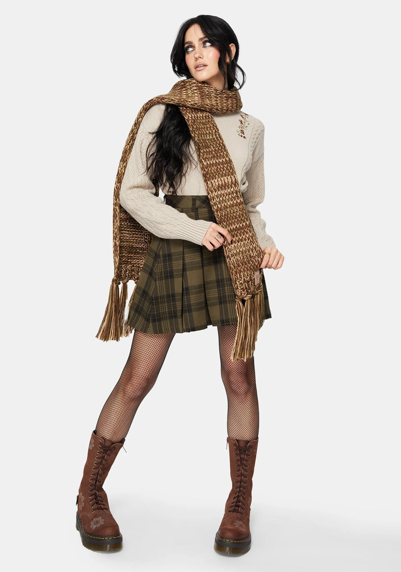 Daphne Bug Patch Cable Scarf sold by Disturbia product image thumbnail 3