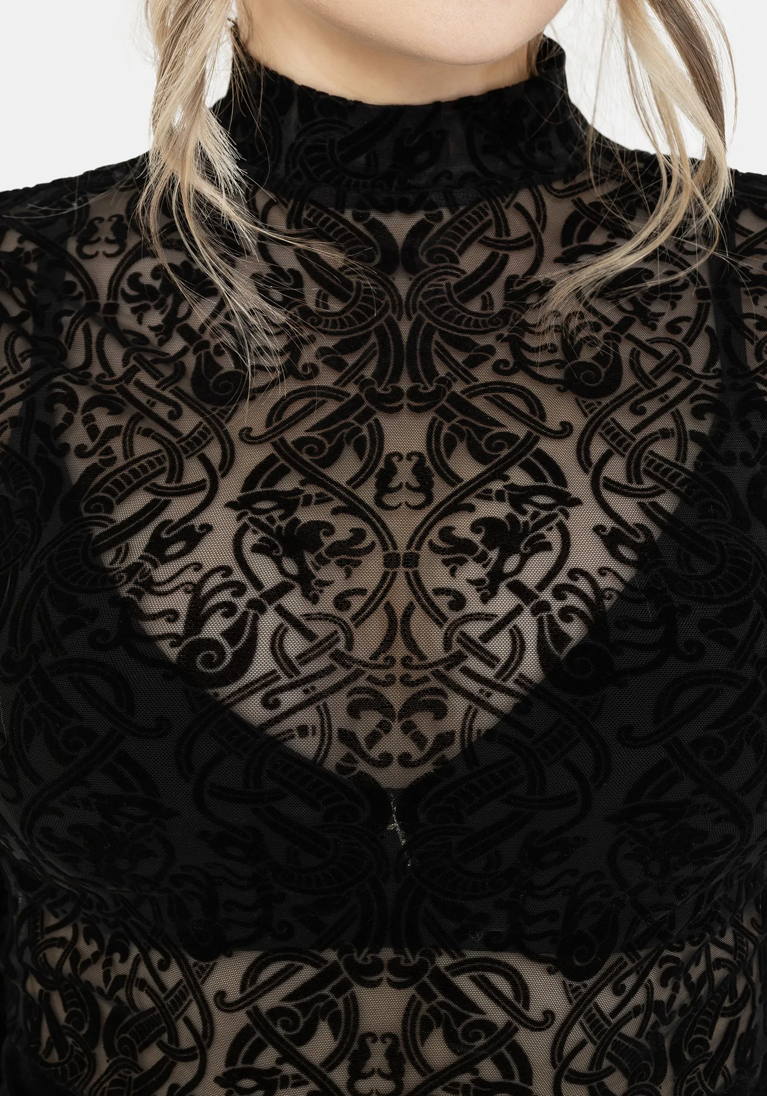 Disrupt Dragon Mesh Long Sleeved Top sold by Disturbia product image thumbnail 2