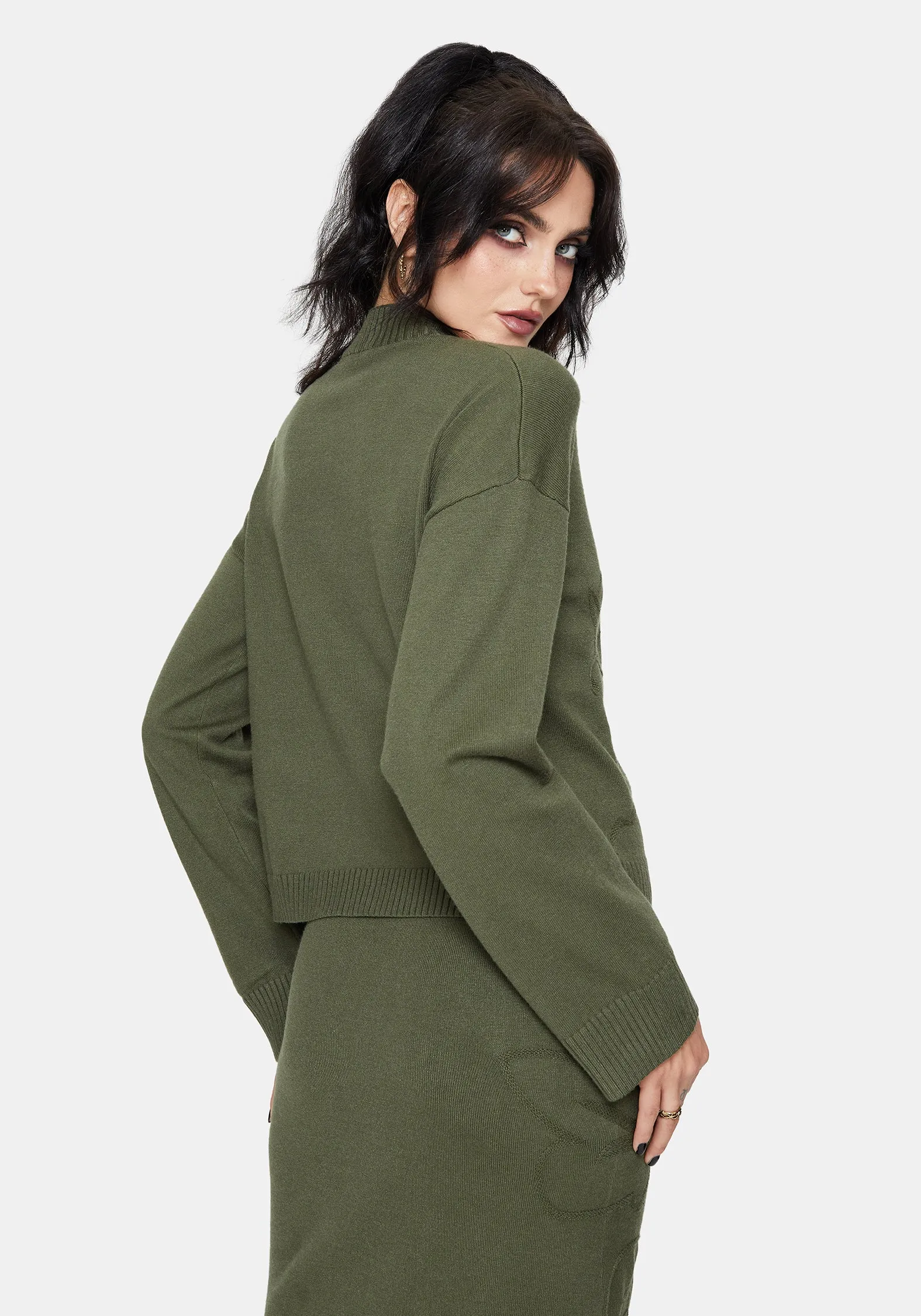 Elixir Branch Detail Knit Jumper sold by Disturbia product image thumbnail 3