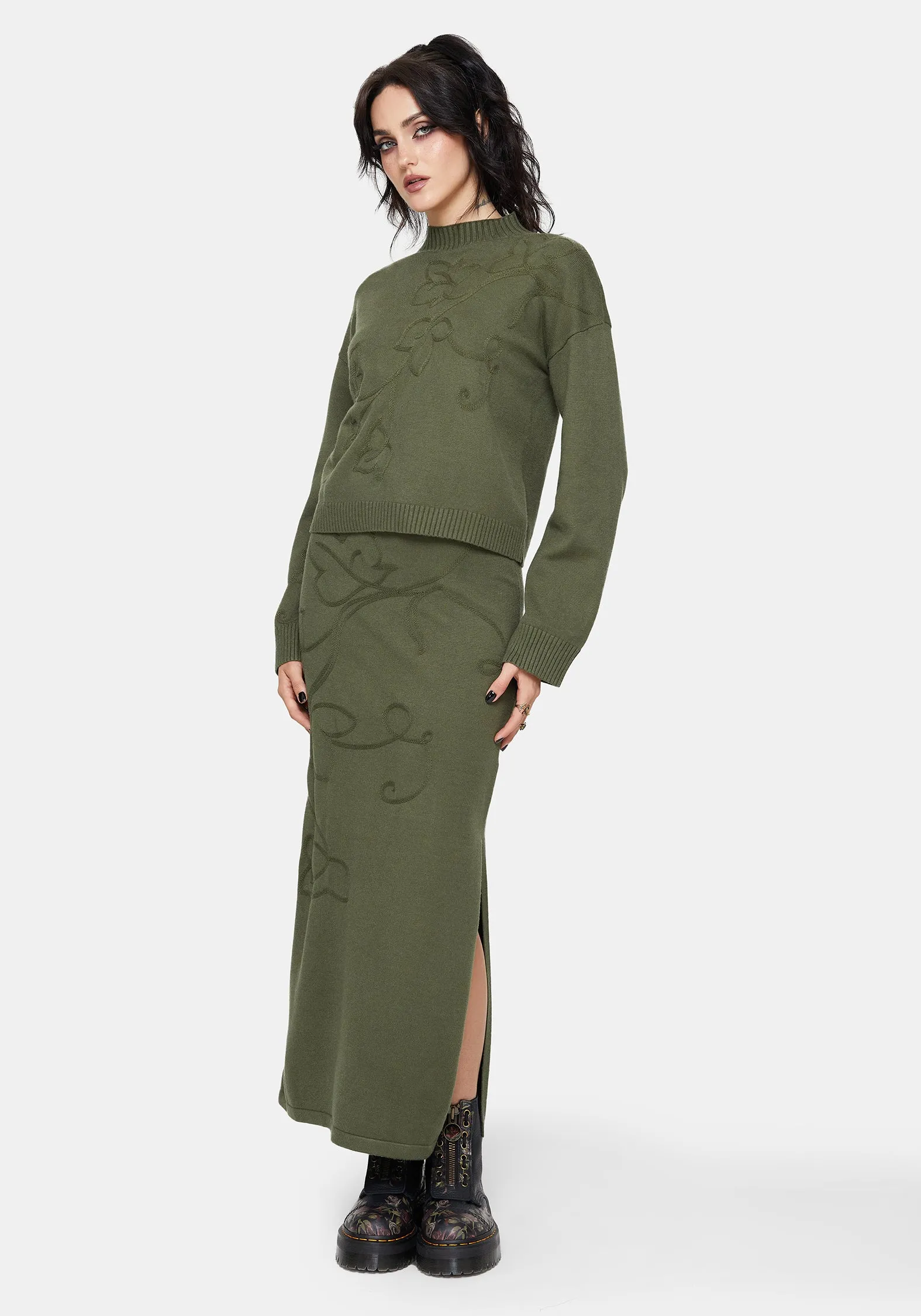 Elixir Branch Detail Knit Jumper sold by Disturbia product image thumbnail 5