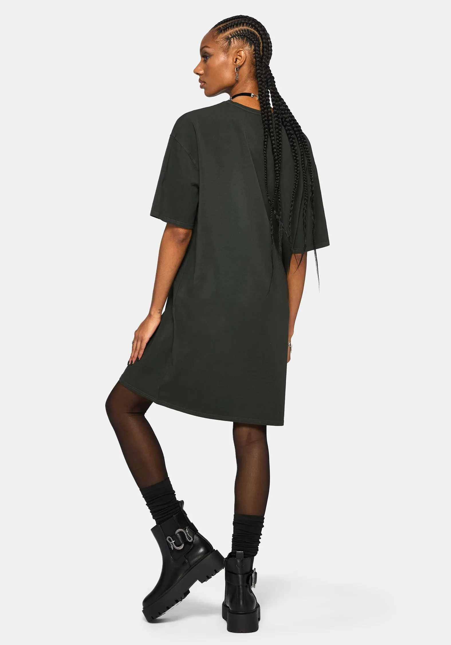 Merunicorn Enchanted Forest Printed Tee Dress sold by Disturbia product image thumbnail 3