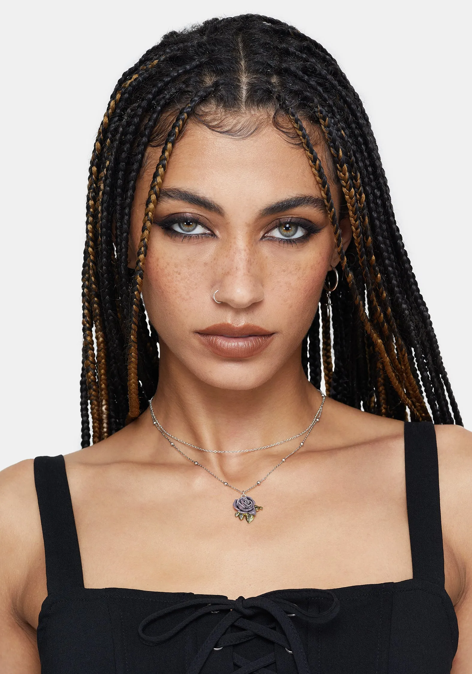 Rosea Rose Charm Necklace sold by Disturbia product image thumbnail 3