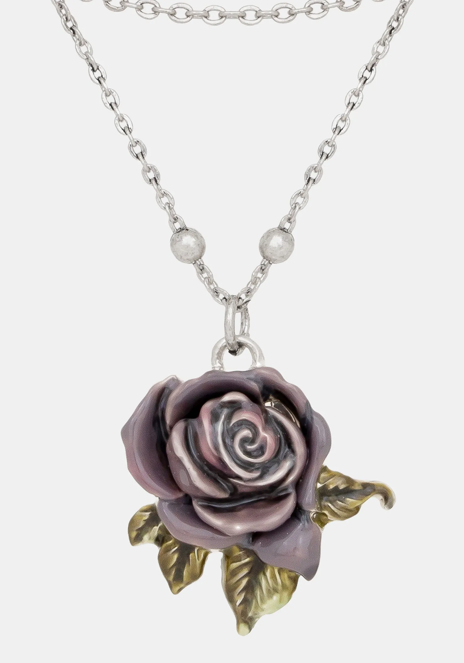Rosea Rose Charm Necklace sold by Disturbia product image thumbnail 2