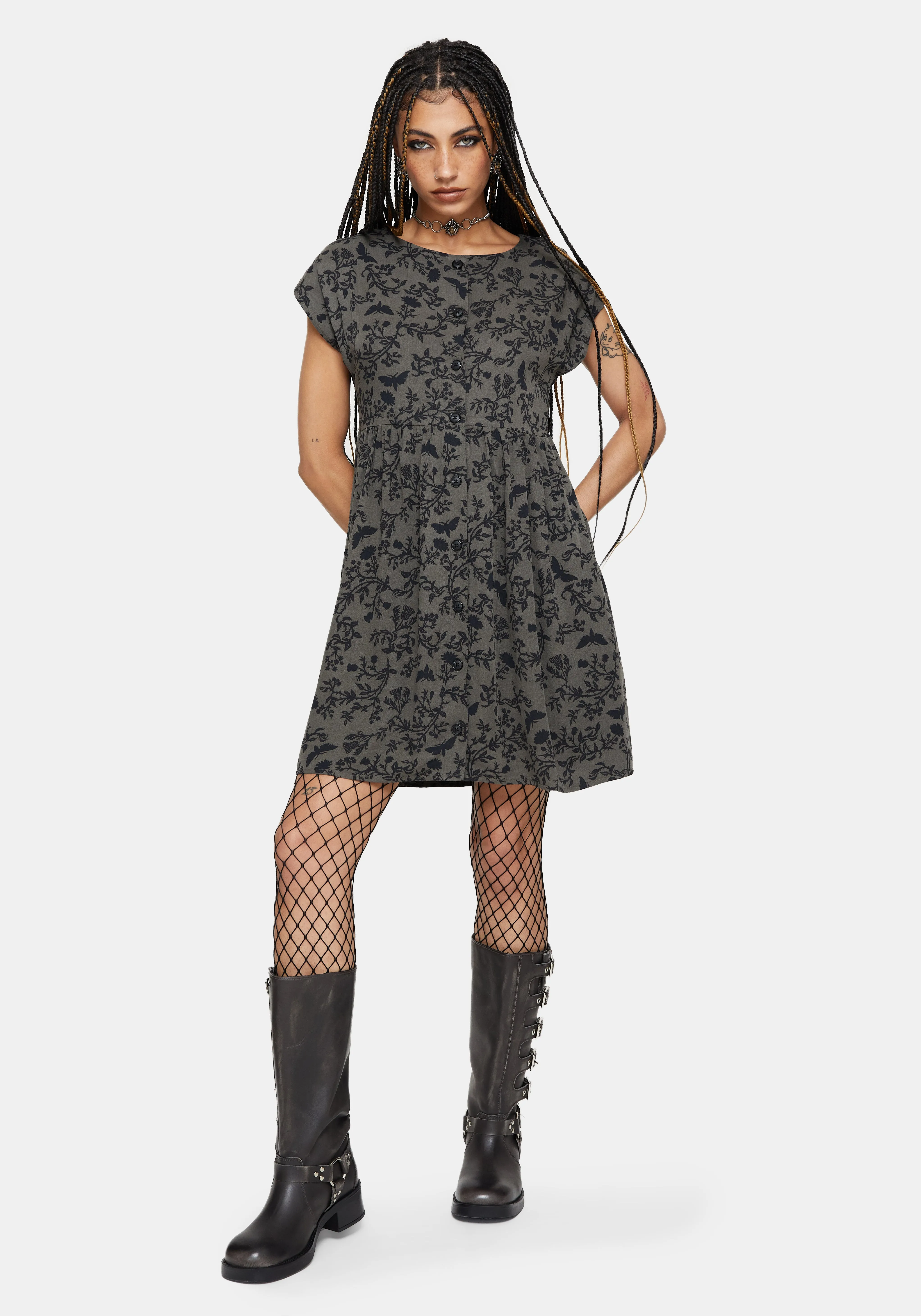 Morgana Mini Dress - Green sold by Disturbia product image thumbnail 2