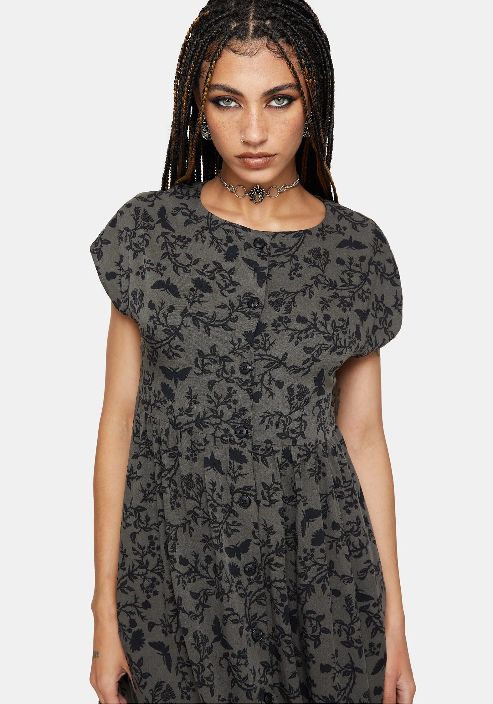 Morgana Mini Dress - Green sold by Disturbia product image thumbnail 3