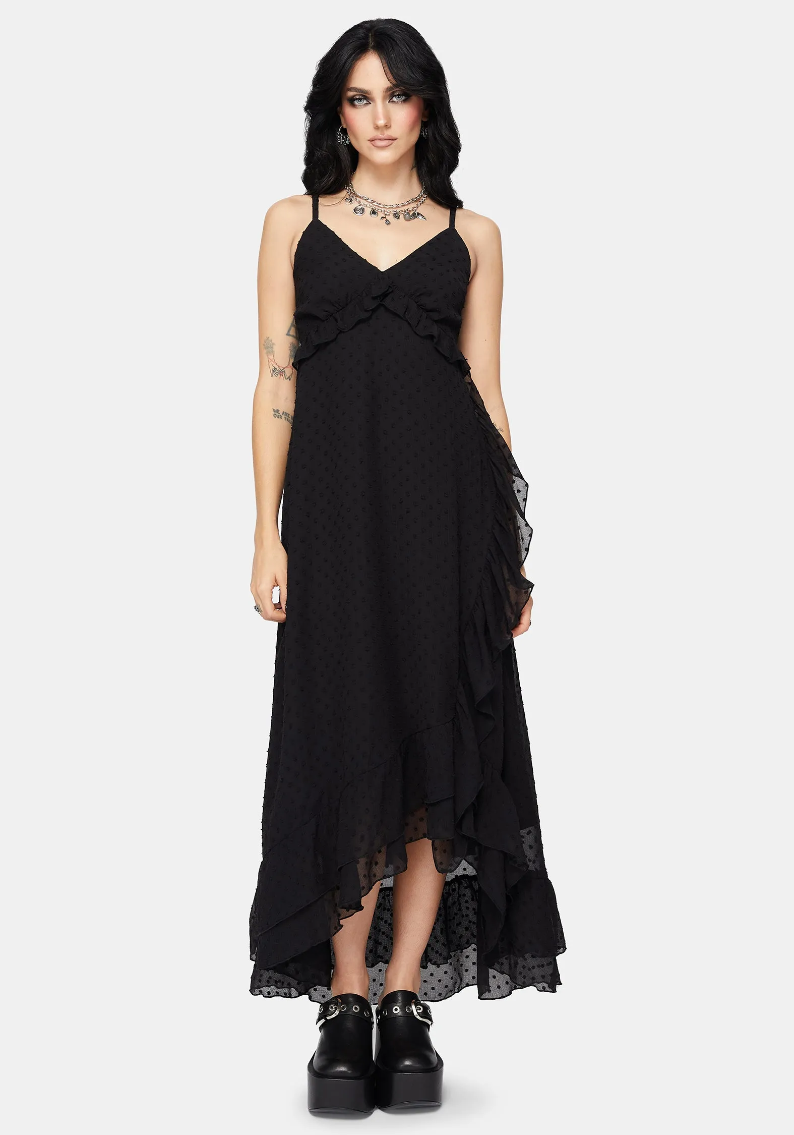 Reck Dobby Frill Cami Gown sold by Disturbia product image thumbnail 4