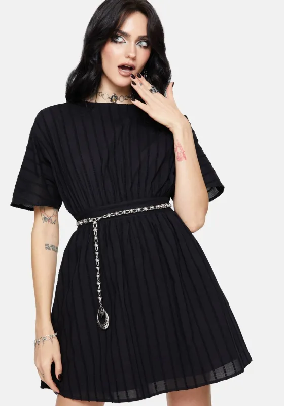 Blythe Cotton Tie Back Mini Dress sold by Disturbia