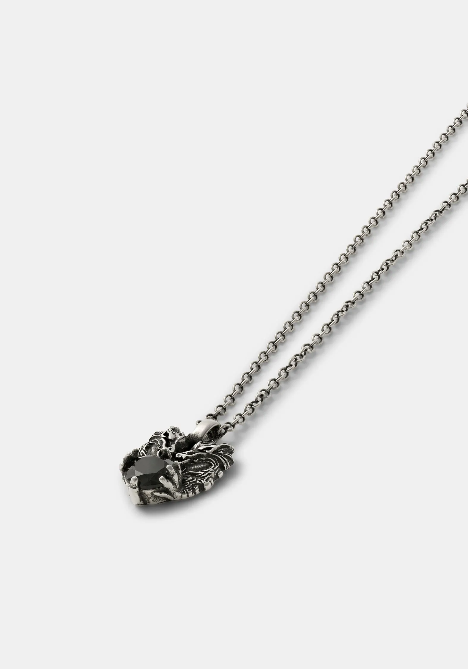 Querida Sterling Silver Dragon Pendant sold by Disturbia
