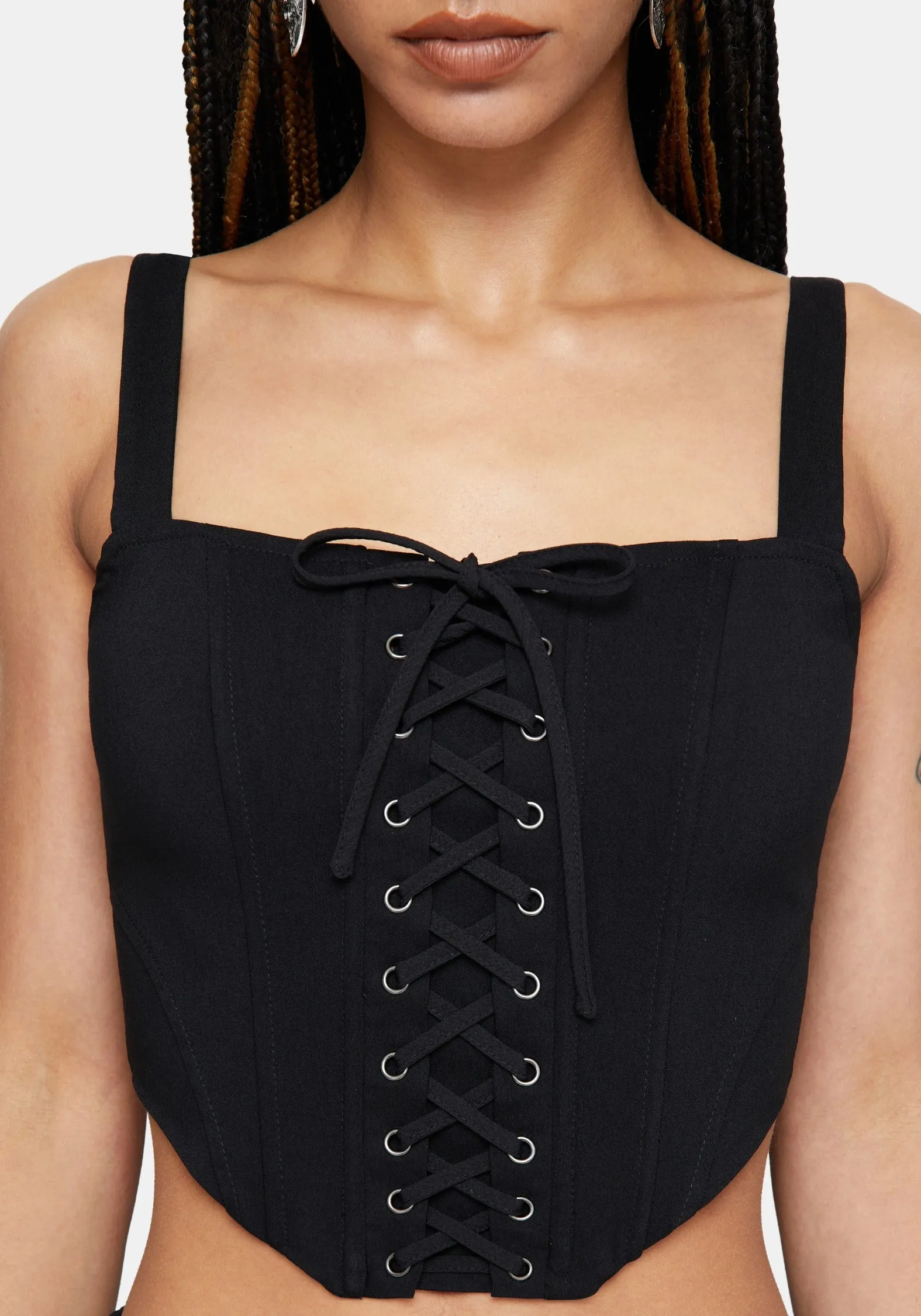 Miranda Lace Up Corset Top sold by Disturbia product image thumbnail 2