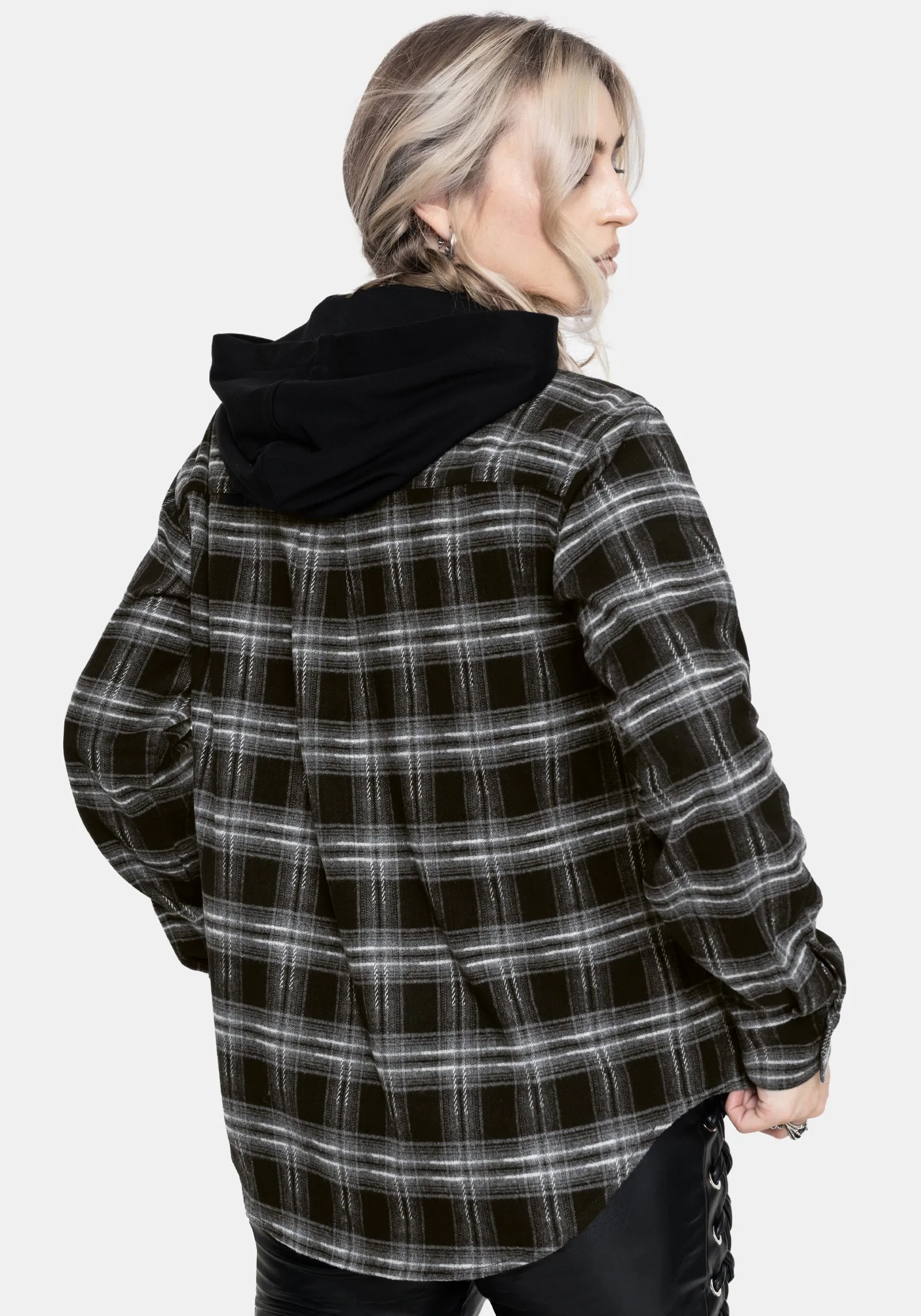Lochan Dropped Shoulder Check Shirt sold by Disturbia product image thumbnail 3