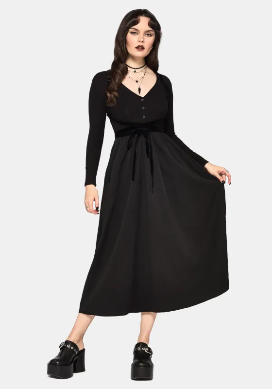 Torrent Button Up Midi Dress made by Disturbia