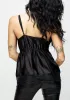 Conjure Satin Lace Trim Button Up Cami Top sold by Disturbia