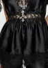 Conjure Satin Lace Trim Button Up Cami Top sold by Disturbia