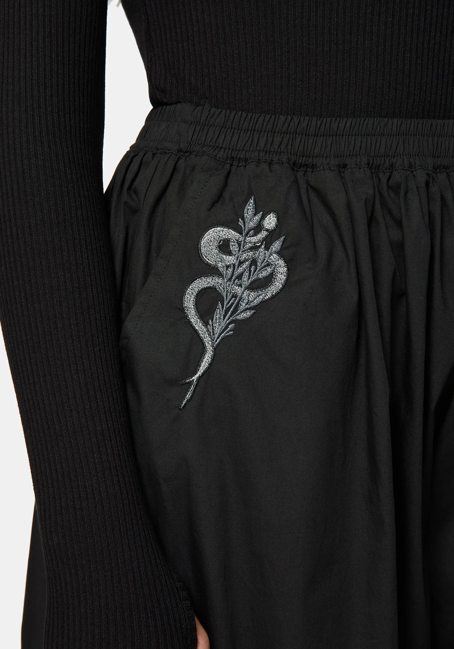 Nirah Embroidered Black Balloon Trouser sold by Disturbia product image thumbnail 2