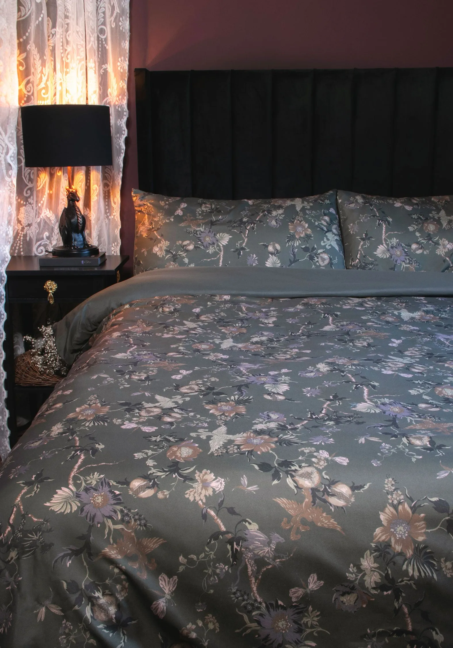 Poison Garden Print Bedding Set - UK King sold by Disturbia