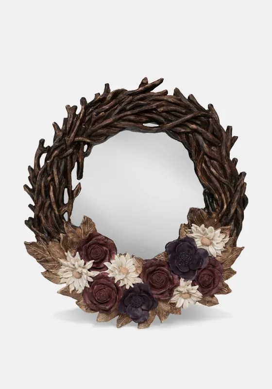 Dusha Garden Dead Flower Mirror made by Disturbia