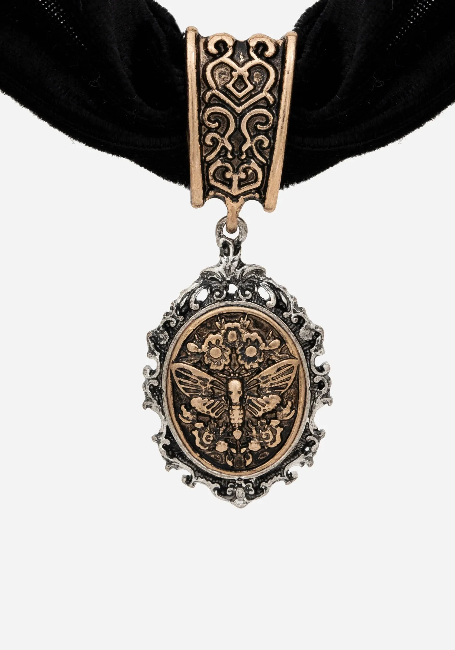 Rosamoth Cameo Velvet Choker sold by Disturbia product image thumbnail 2