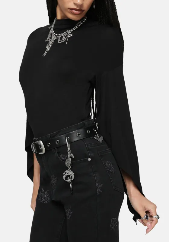 Phate Eyelet Charm Belt made by Disturbia