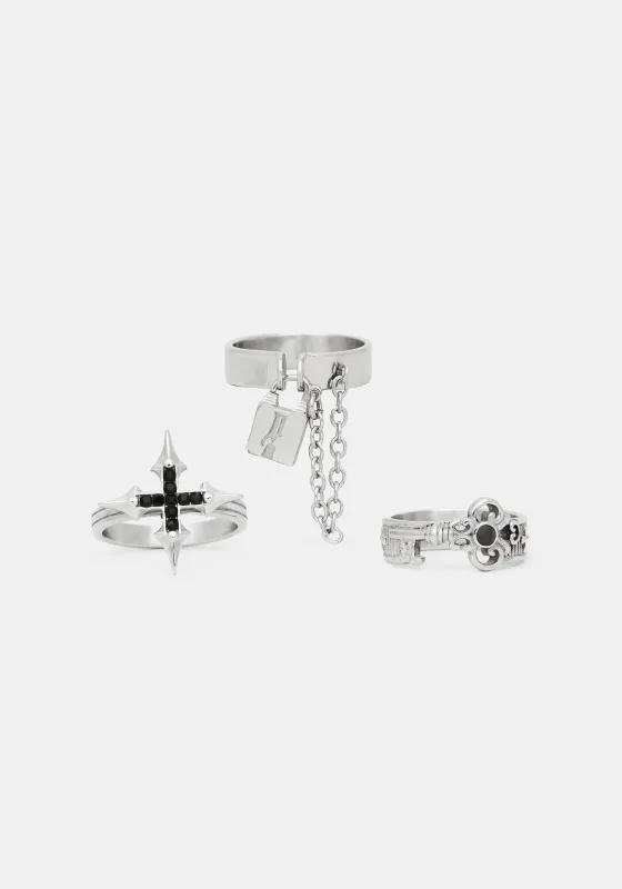 Lagoxin Stainless Steel Ring Set made by Disturbia