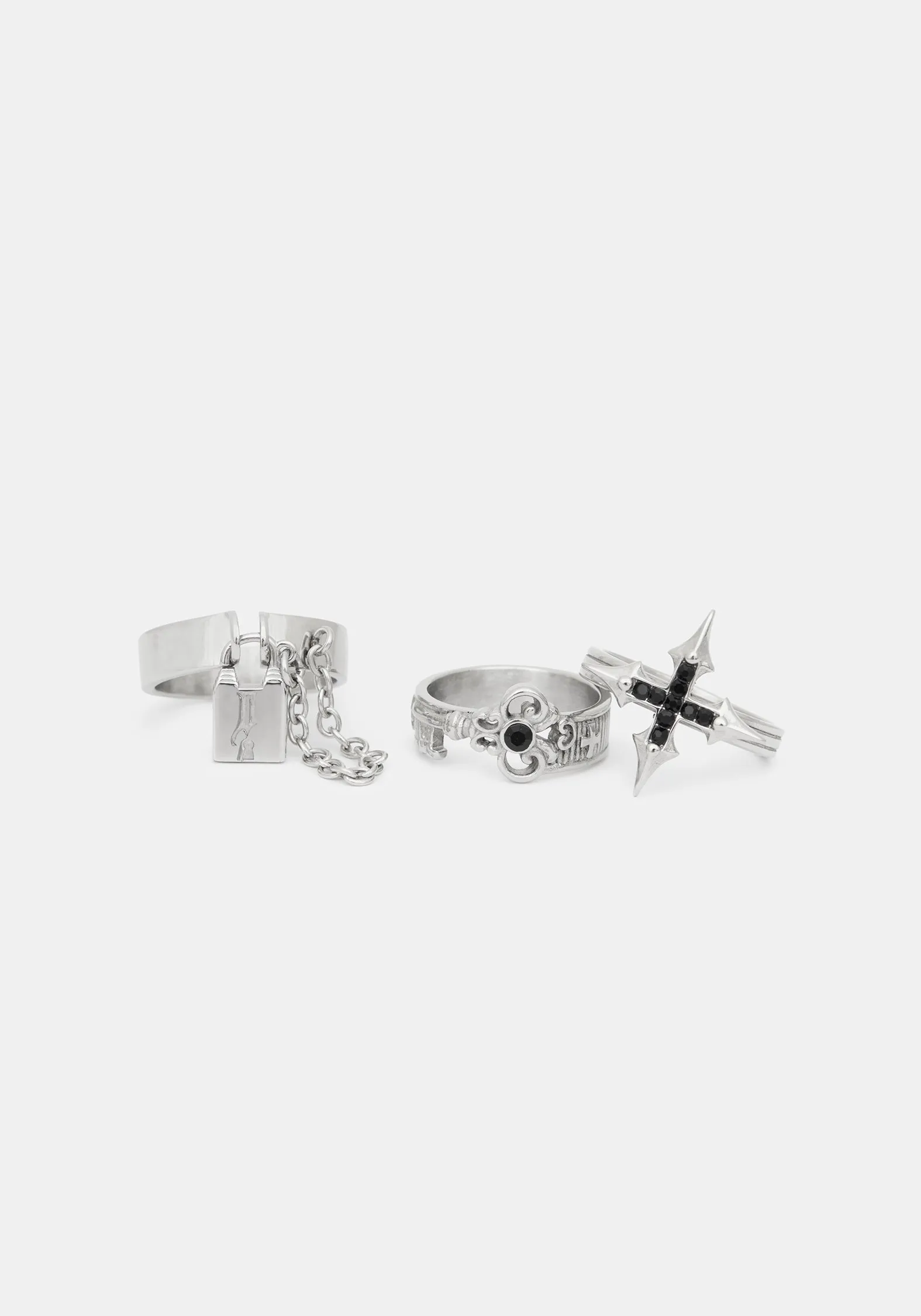 Lagoxin Stainless Steel Ring Set sold by Disturbia product image thumbnail 3