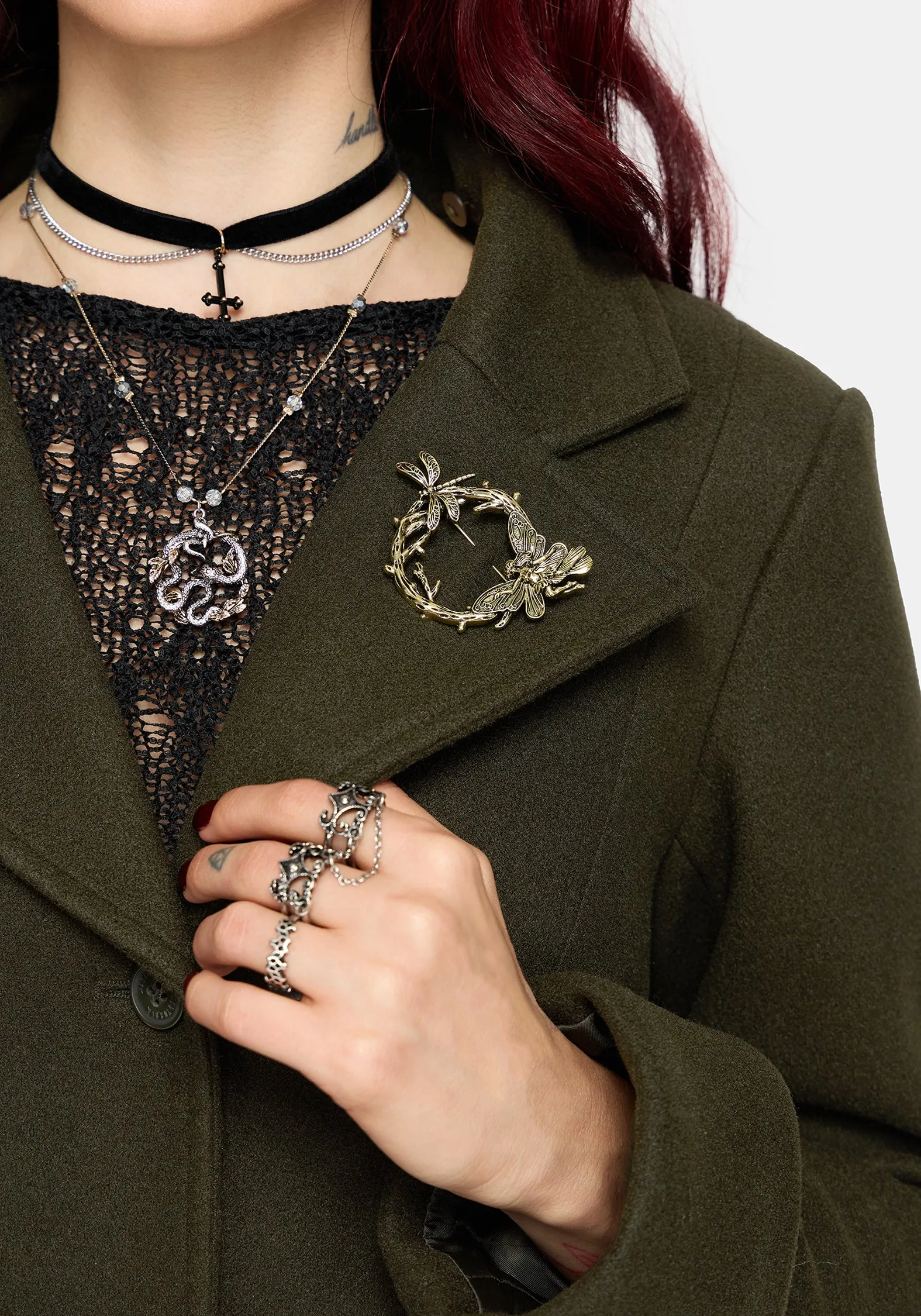 Cyrene Belted Removable Hood Coat sold by Disturbia product image thumbnail 5