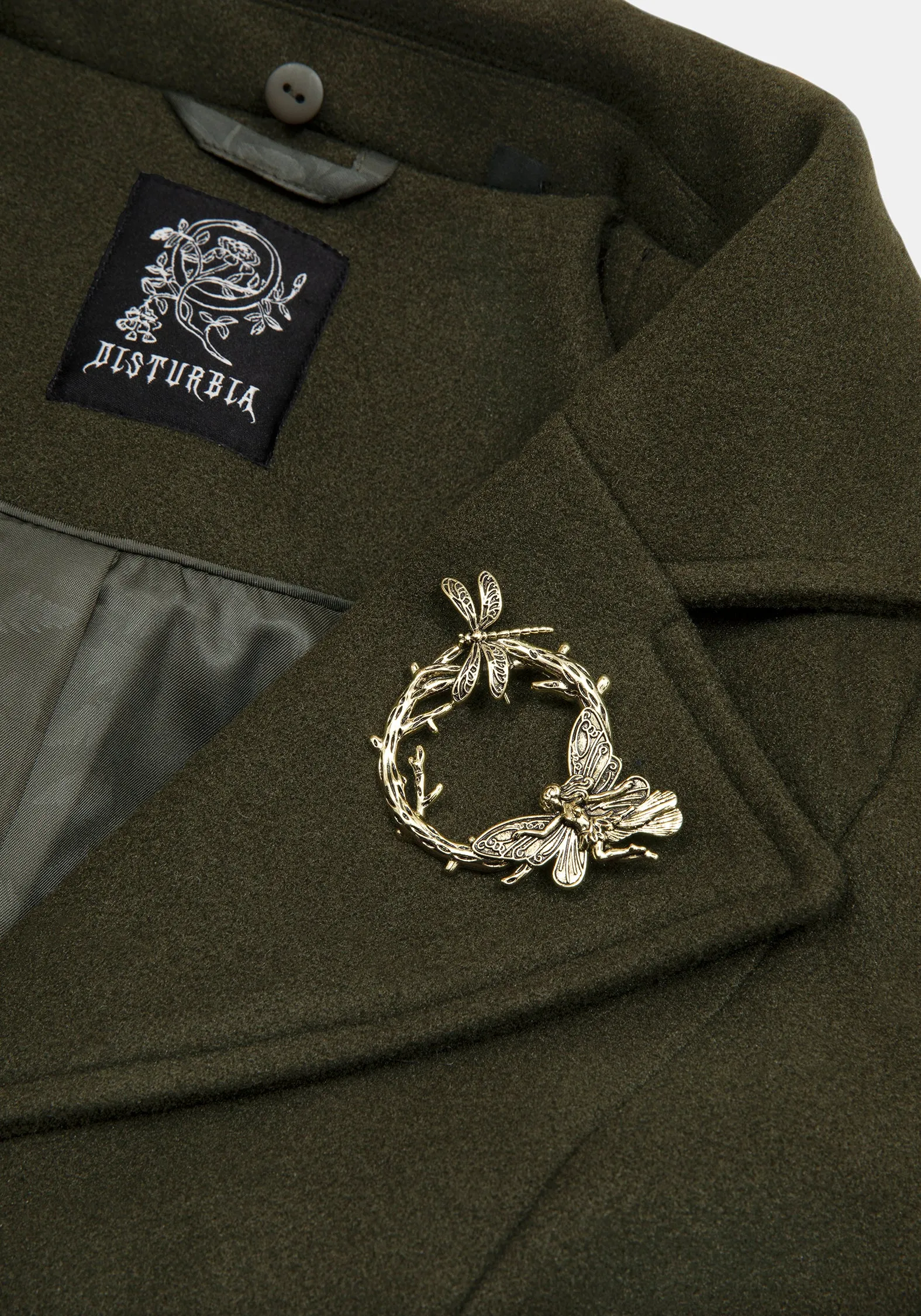 Cyrene Belted Removable Hood Coat sold by Disturbia product image thumbnail 2