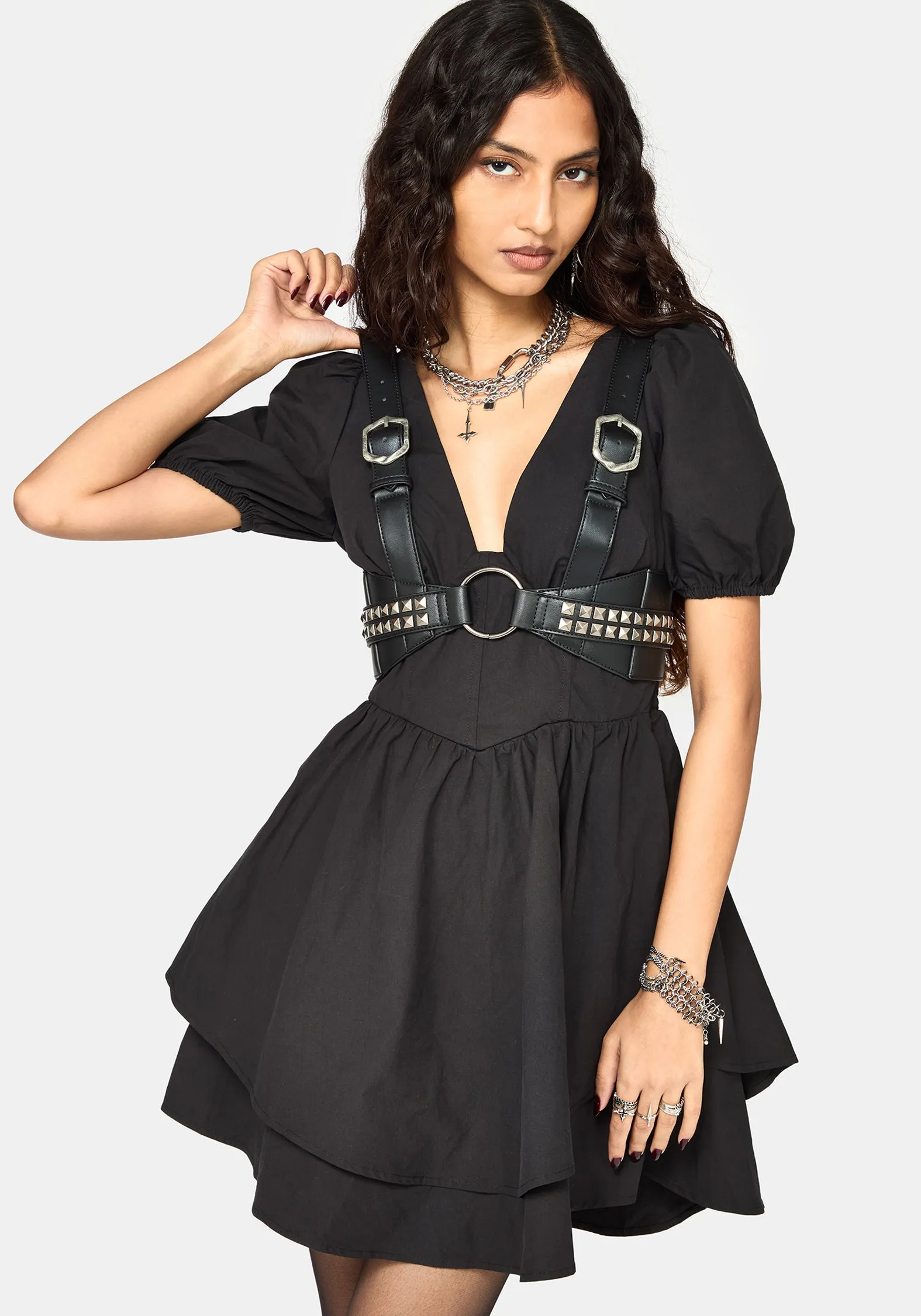 Abrielle Studded Waist Harness sold by Disturbia product image thumbnail 2