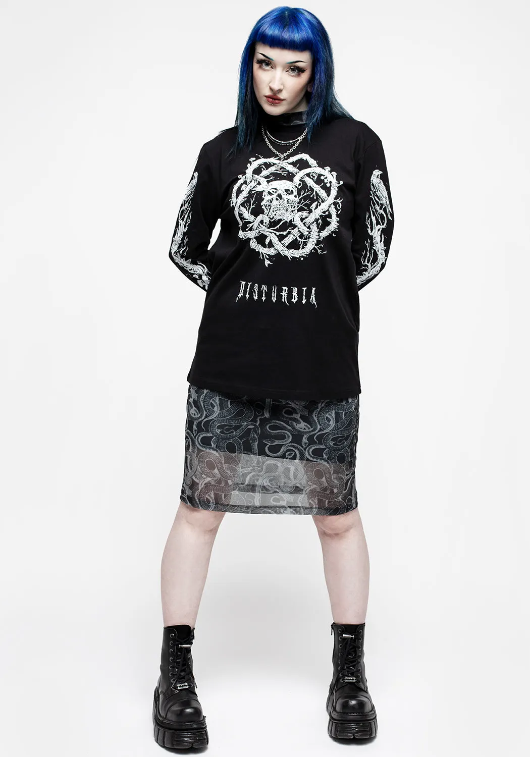 Calavera Unisex Long Sleeve T-shirt sold by Disturbia product image thumbnail 4