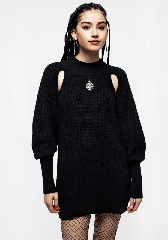 Dea Cut Out Jumper Dress sold by Disturbia