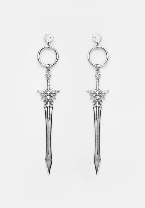 SWORD DROP EARRINGS sold by Disturbia