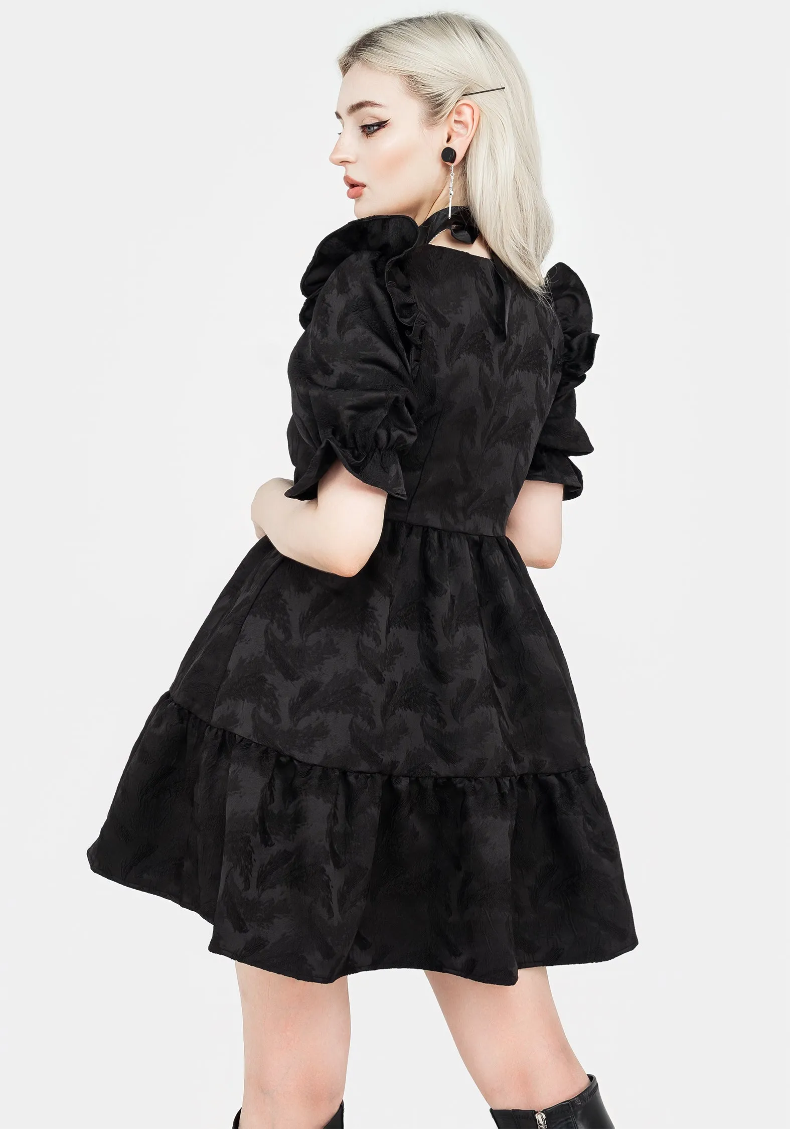 Violenta Mini Smock Dress sold by Disturbia product image thumbnail 3