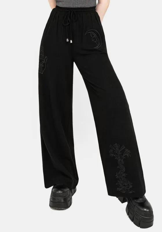 Gazania Wide Leg Trousers sold by Disturbia
