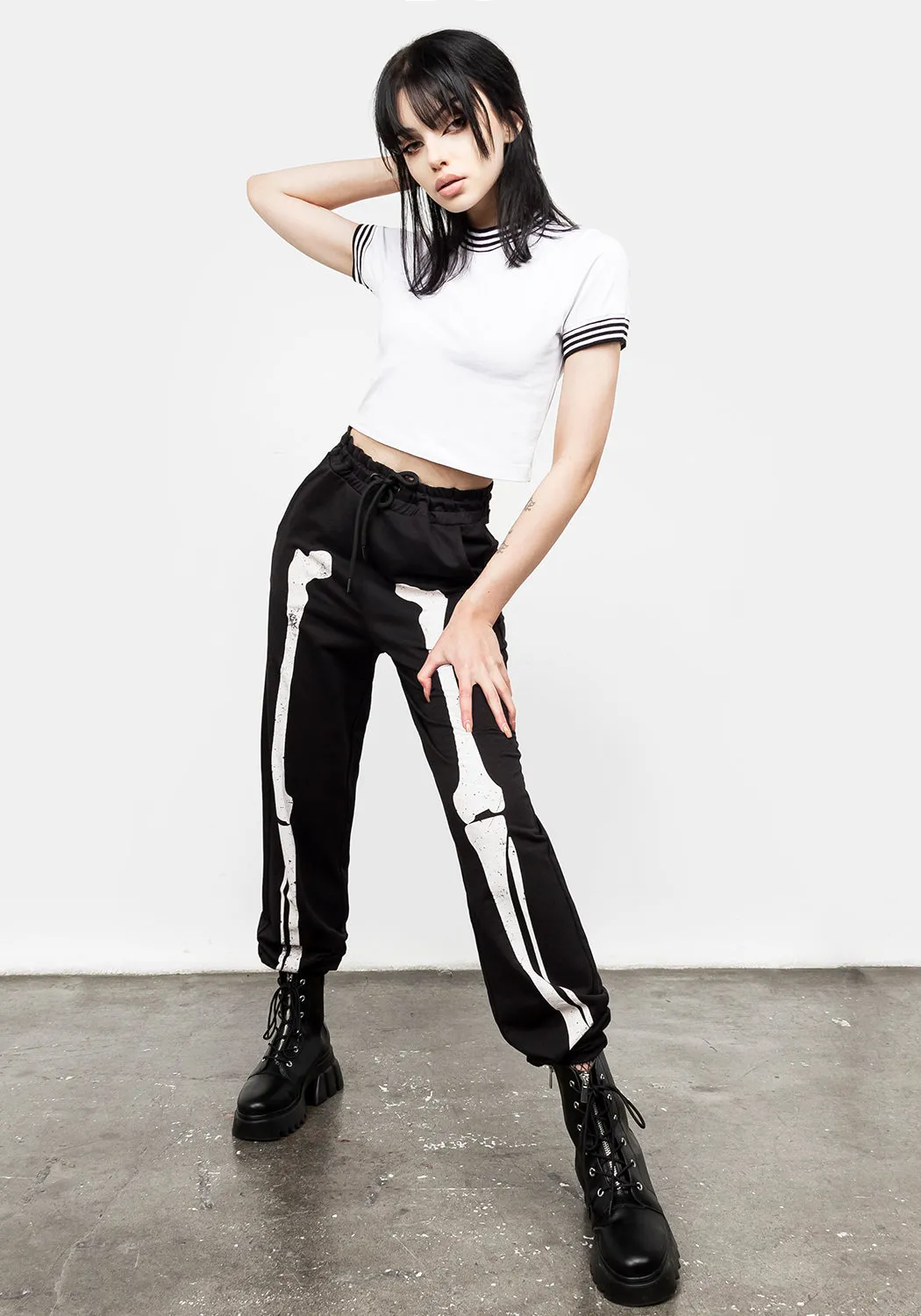 Monica White Crop Tee sold by Disturbia product image thumbnail 2