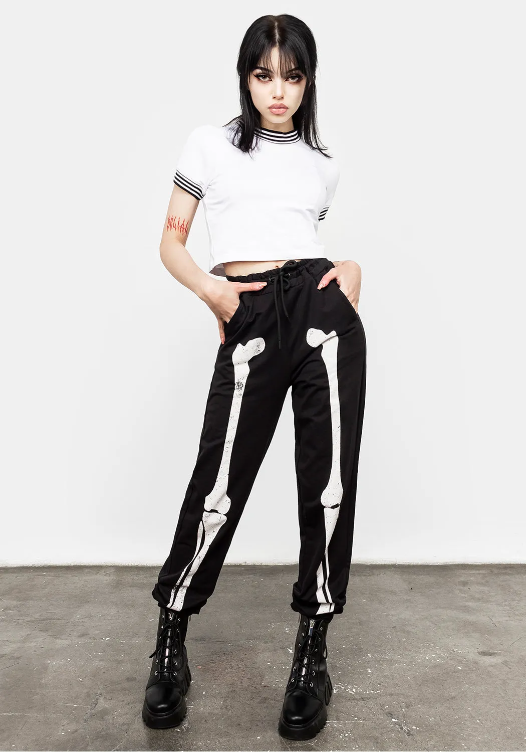 Monica White Crop Tee sold by Disturbia product image thumbnail 5