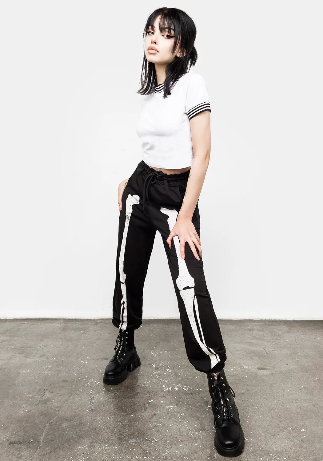 Skeletus Joggers sold by Disturbia product image thumbnail 4