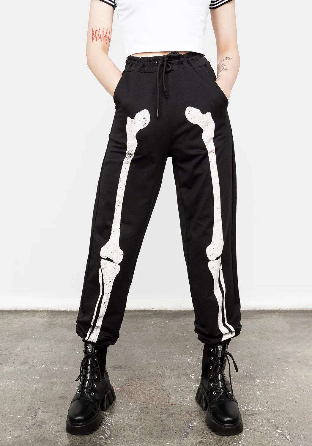 Skeletus Joggers sold by Disturbia product image thumbnail 5
