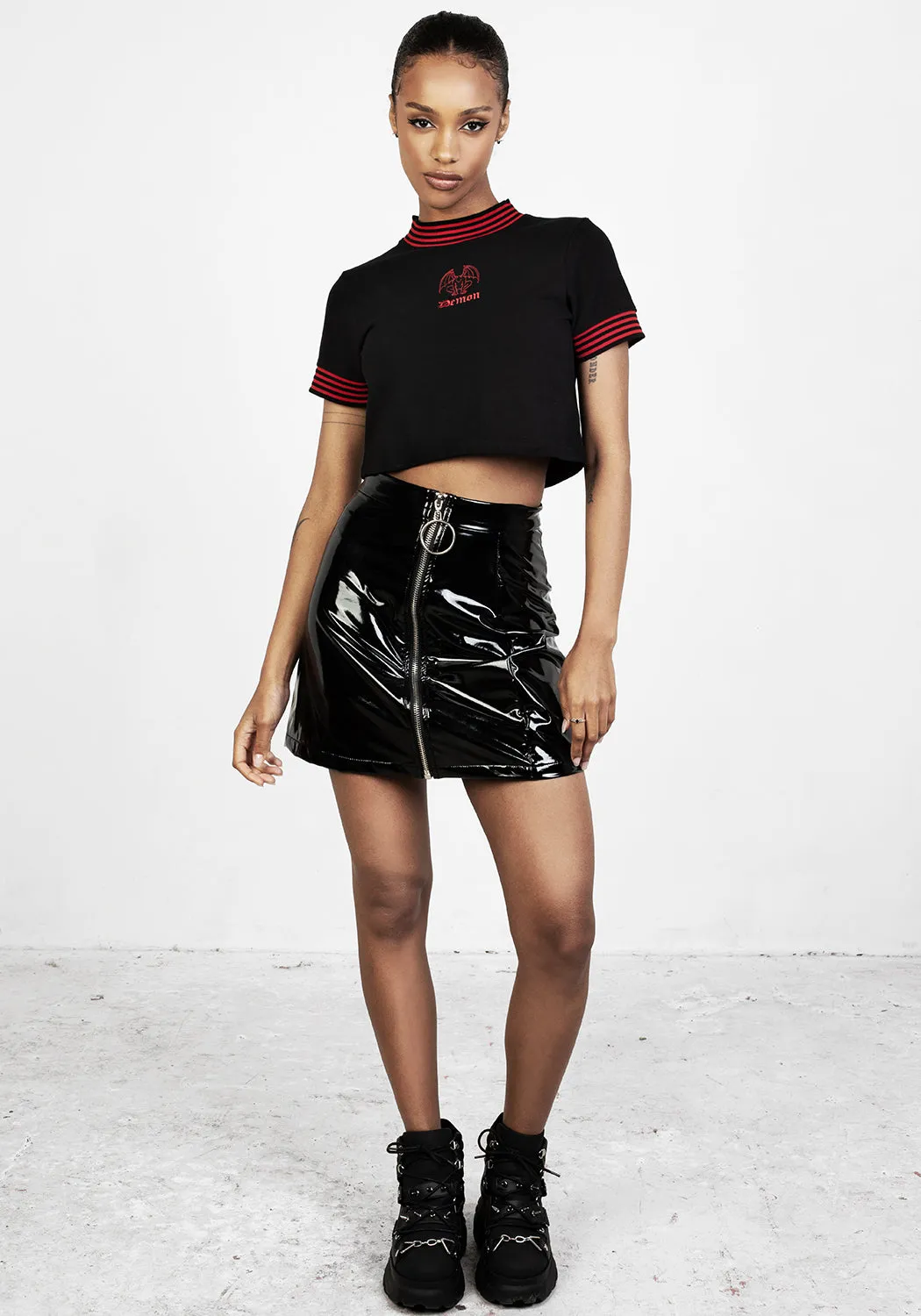 Demon Crop T-Shirt sold by Disturbia product image thumbnail 4