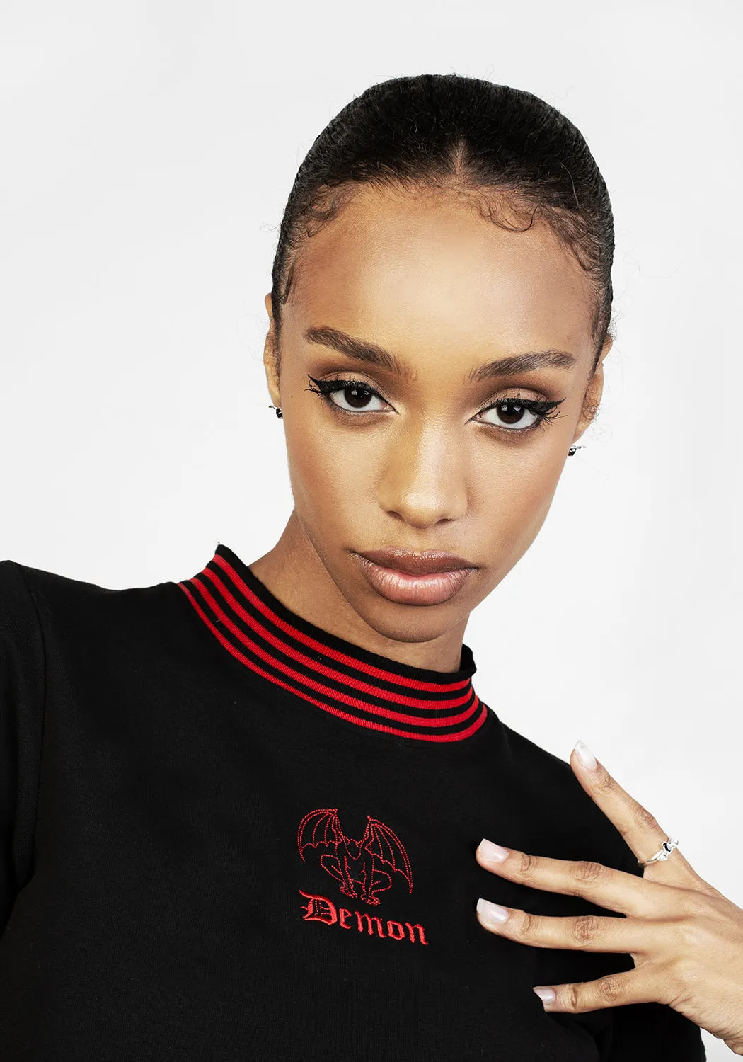 Demon Crop T-Shirt sold by Disturbia product image thumbnail 2