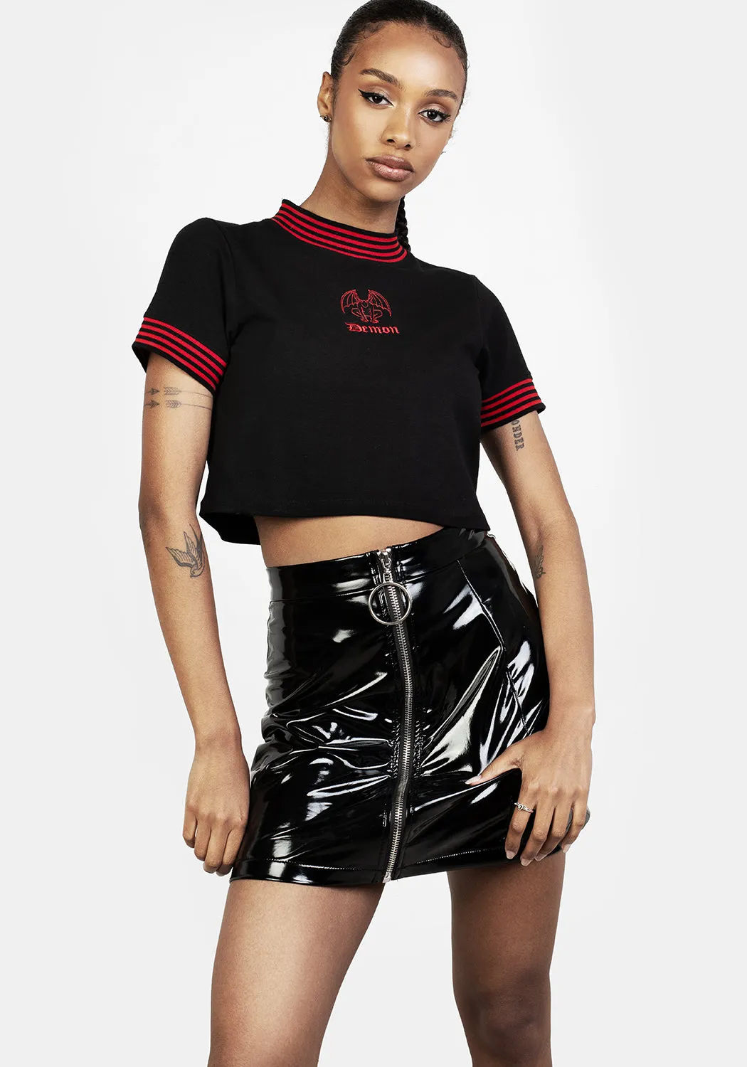 Demon Crop T-Shirt sold by Disturbia