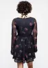 Monica Floral Mesh Skater Dress sold by Disturbia