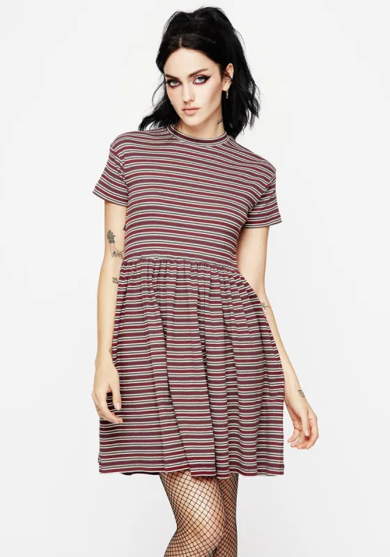 Calliophis Striped Mini Smock Dress sold by Disturbia