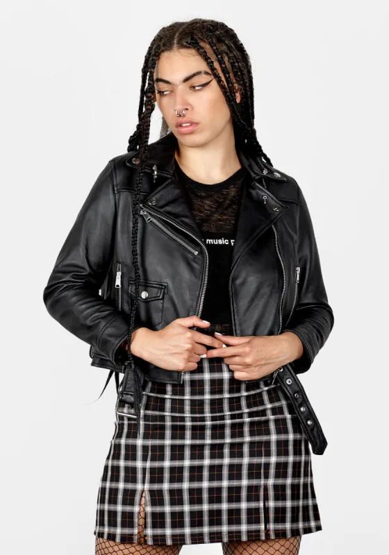 Thrash Leather Jacket sold by Disturbia