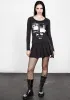 Wish Washed Black Scoop Neck T-Shirt sold by Disturbia