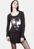 Wish Washed Black Scoop Neck T-Shirt sold by Disturbia