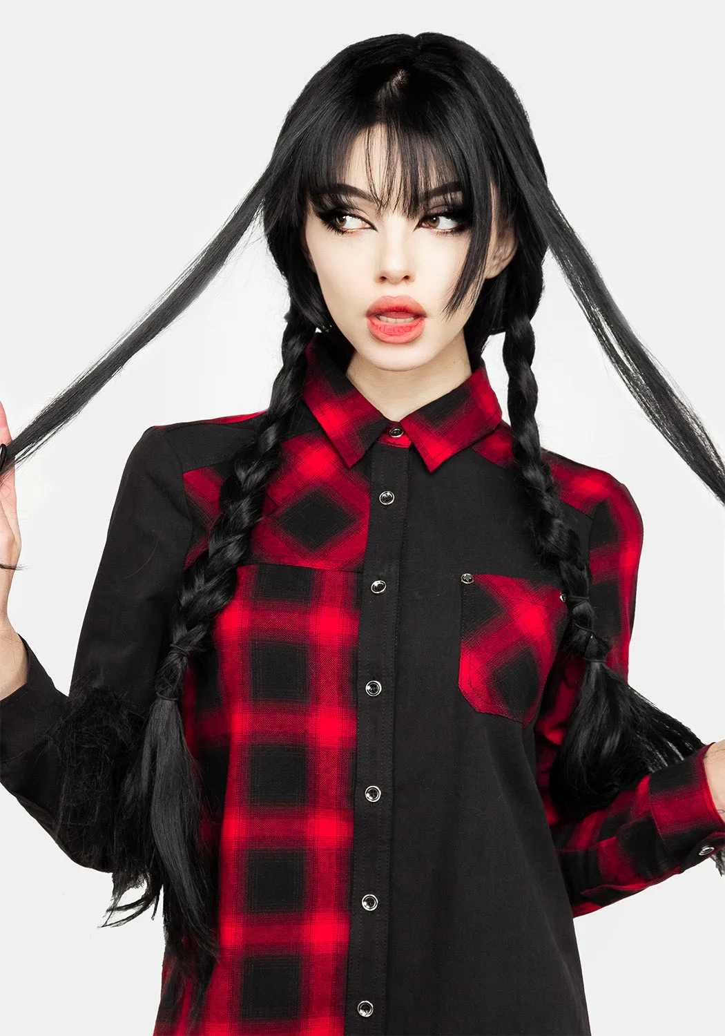 Danger Deconstructed Shirt Dress sold by Disturbia product image thumbnail 2