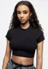 Mist Tie Back Jersey Crop Top sold by Disturbia