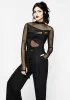 Madison Ruched Mesh Top sold by Disturbia