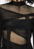 Madison Ruched Mesh Top sold by Disturbia