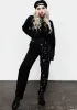 Silver Celestial Print Spliced Tapered Trousers sold by Disturbia