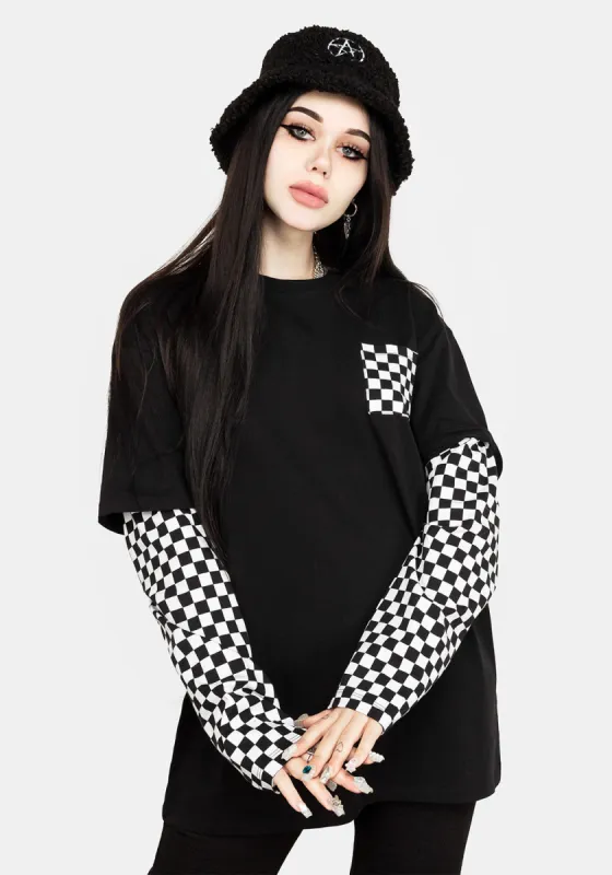 Punkwitch Oversized Top sold by Disturbia